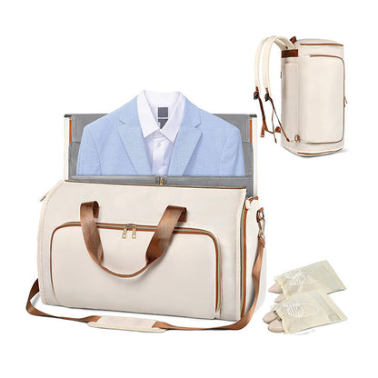 3-in-1 Waterproof Travel Duffel Bag – Large 50L Convertible Garment & Shoe Organizer | حقيبة سفر متعددة الاستخدامات 3 في 1 مقاومة للماء