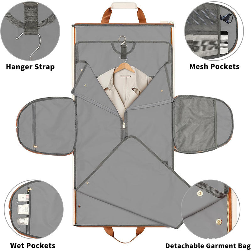 3-in-1 Waterproof Travel Duffel Bag – Large 50L Convertible Garment & Shoe Organizer | حقيبة سفر متعددة الاستخدامات 3 في 1 مقاومة للماء