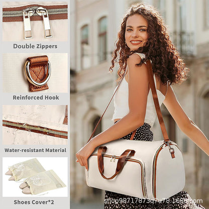 3-in-1 Waterproof Travel Duffel Bag – Large 50L Convertible Garment & Shoe Organizer | حقيبة سفر متعددة الاستخدامات 3 في 1 مقاومة للماء