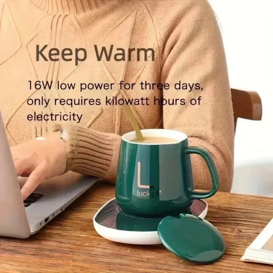 Electric Coffee Mug Warmer – Smart Cup Heating Plate for Home & Office | سخان فنجان القهوة الكهربائي – قاعدة تسخين ذكية للاستخدام المنزلي والمكتبي