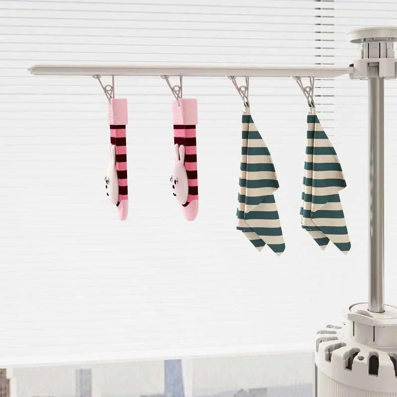 360° Rotating Laundry Drying Stand  Foldable Heavy Duty Clothes Rack|منشر غسيل دوّار 360° قابل للطي وقوي التحمل