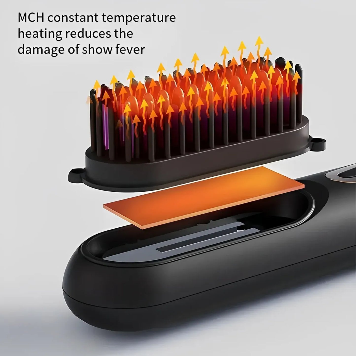 SmartHeat 2-in-1 Hair Straightener Brush