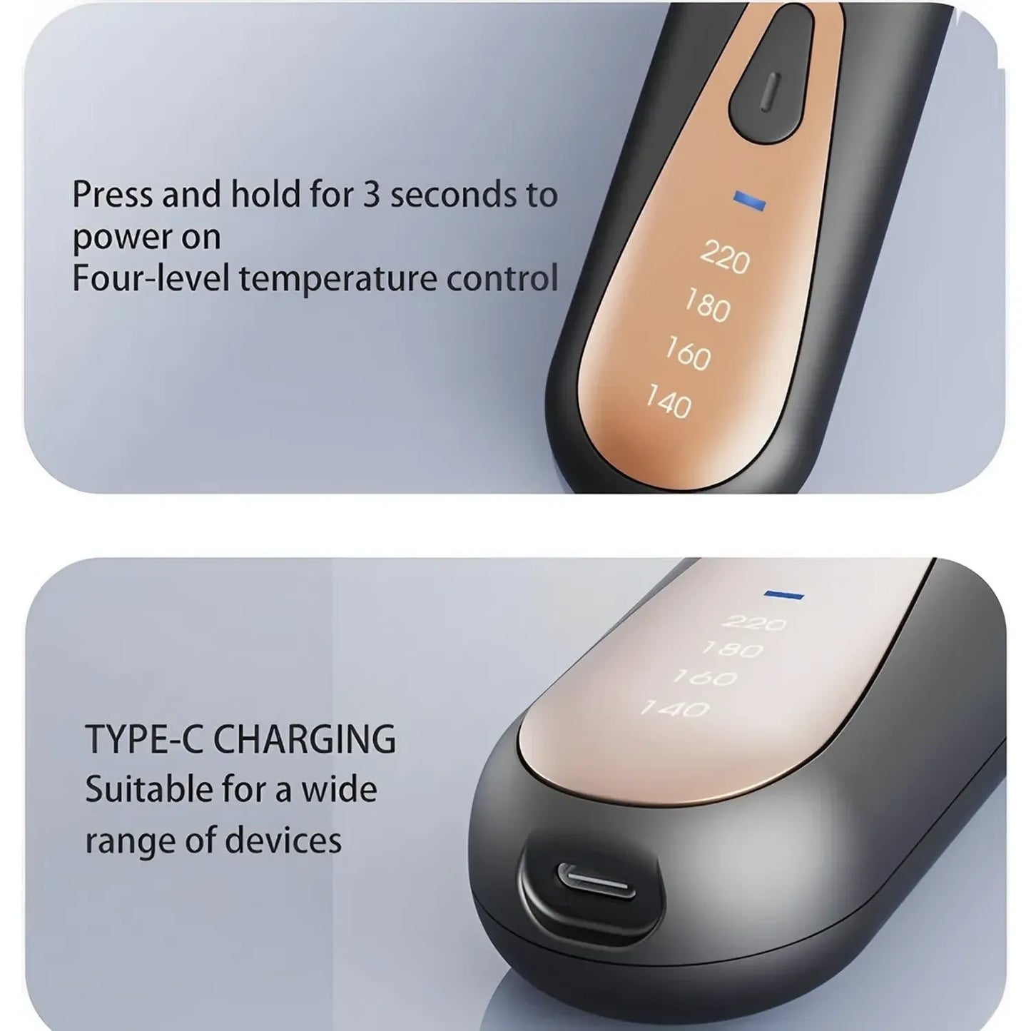 SmartHeat 2-in-1 Hair Straightener Brush