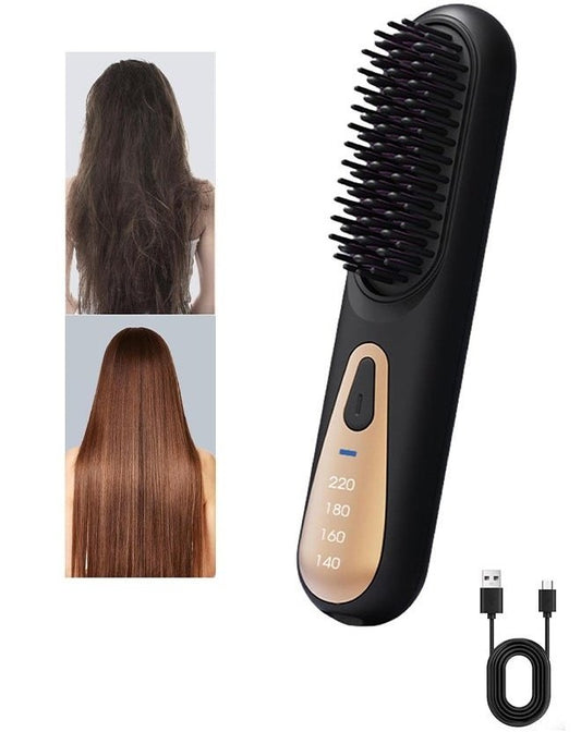 SmartHeat 2-in-1 Hair Straightener Brush